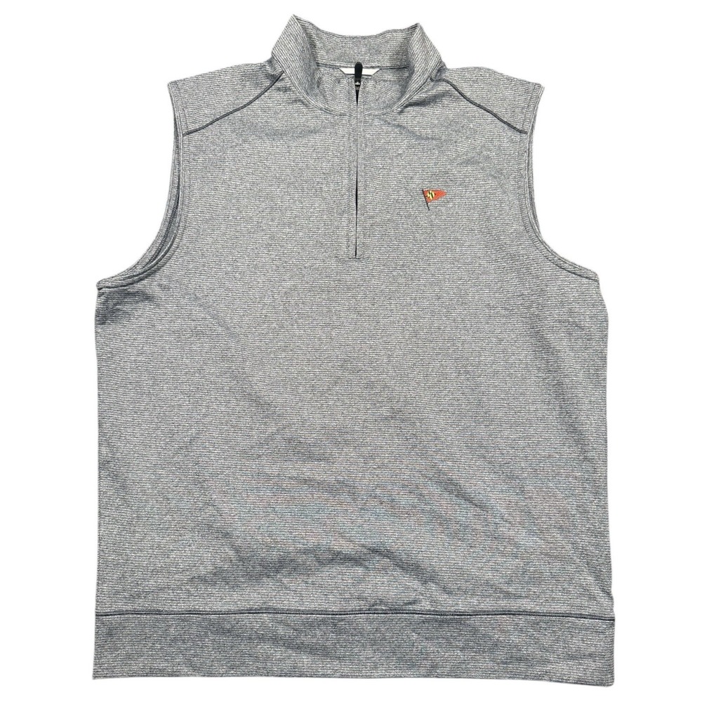 Cutter and Buck Large 1/4 Zip Men's Drytec 50 UPF Performance Golf Gray